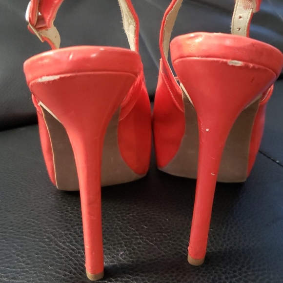 Orange high heels - Picture 4 of 4